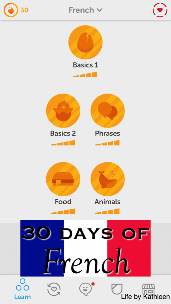 30 days of french-challenge