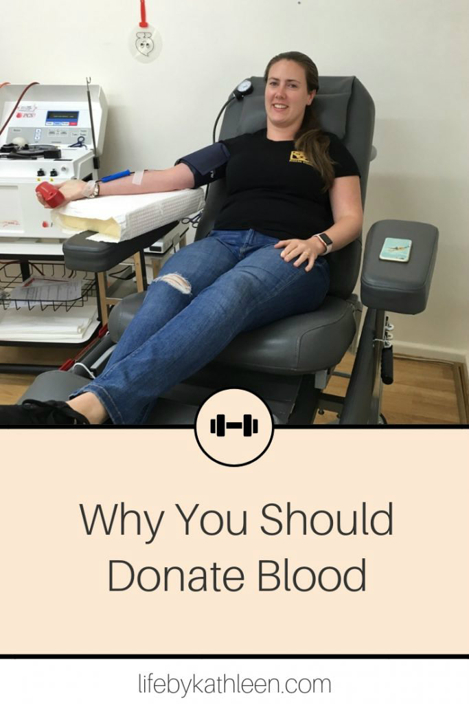 woman donating blood text overlay why you should donate blood