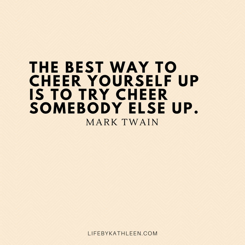 The best way to cheer yourself up is to try cheer somebody else up - Mark Twain #marktwain #quotes #books #cheeryourselfup #improvement