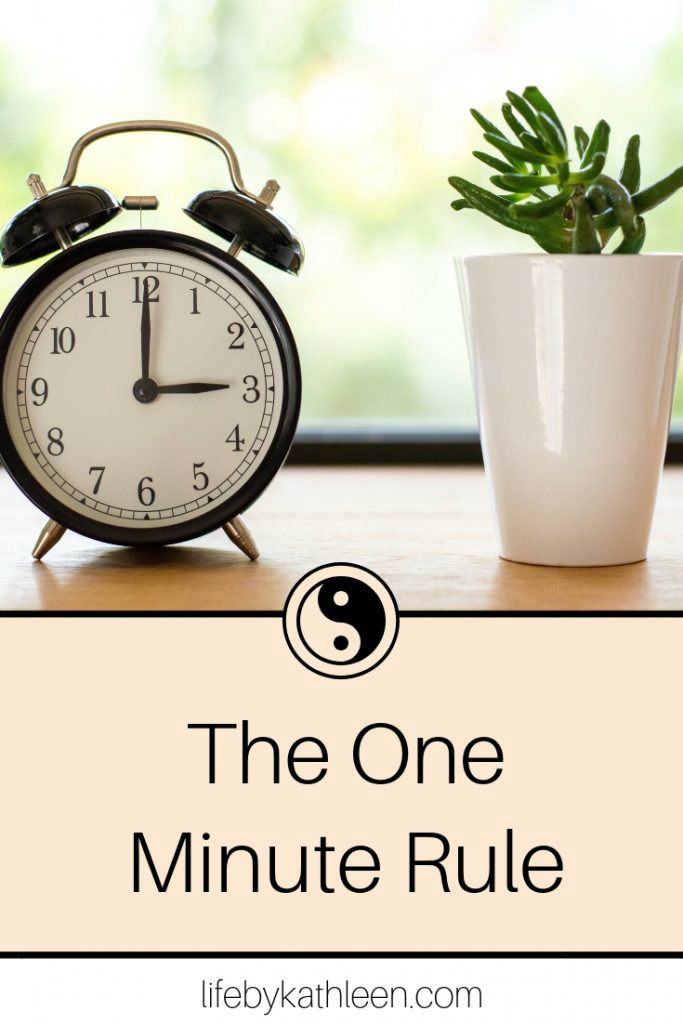 Break your procrastination habit and be more productive with the one minute rule. #productivity #procrastination The One Minute Rule