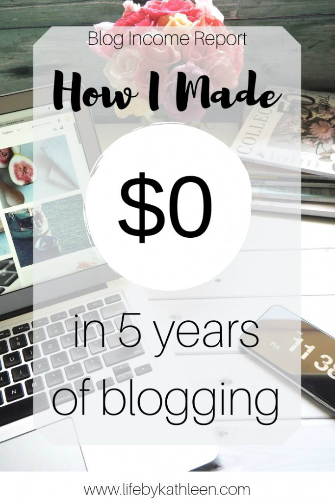 How I Made $0 in 5 years of blogging